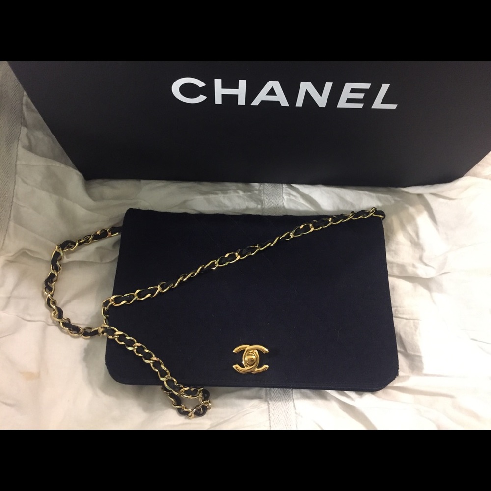 🚫Sold on Ebay🚫 Chanel Jersey Quilted Flap -